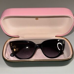 Kate Spade Black and Pink Cat-Eye Sunglasses